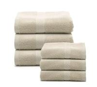 Caleffi - Serviette de Bain 2 Pièces en 100% Coton Eponge - 1 Serviette Toilette 50x100 cm + 1 Serviette Visage 40x60 cm, Douce et Ultra Absorbante - Serviettes Eponge - Lot Serviette