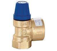 Caleffi Soupape de sécurité à membrane d'eau potable, 1/2 x 3/4", pression de réponse 4 bar, vanne de surpression, vanne d'eau chaude, vanne de limitation de pression, valve à membrane, 531440