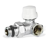 Caleffi Vanne thermostatique Droite pour Fer, Chrome, Taille Unique