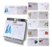 Calenda de semences amoureuses végétables respectueuses de l'environnement, 2026-12 mois de papier de semences biodégradables avec fleur sauvage, planificateur mensuel durable (1PC)