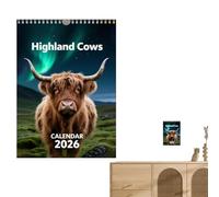 Calendar 2026 - Christmas Animal Monthly Planner, Thick Paper Wall and Desk Calendar, Schedule To-Do Notes Organizer, Home Decor, Porch, Classroom, Living Room, Dorm, Work, Birthday