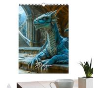 Calendar 2026, Dragon Theme Art Fantasy, 12 Month Calendar With Stunning Artwork, Planner With Scheduling Pages, Appointment Organizer With Decorative Design, Study Accessory for Planning Organization