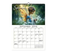 Calendar 2026 - Fantasy Fairy-Themed 12-Month Wall, Desk Calendar, Humorous and Whimsical Design for Bedroom, School, Office, Apartment, Dormitory, Hotel, Classroom Display