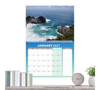 Calendar 2027 12 Month Landscape Hangable Monthly Planner