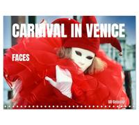 Calendar 2027 · Carnaval de Venise - Visages | Les visages et les masques joyeux et souvent mélancoliques du carnaval de… · 11.7" x 16.5" Open Size · CALVENDO Wall Calendar