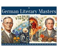 Calendar 2027 · German Literary Masters | Timeless voices, unforgettable words · a journey through the rich… · 16.5" x 23.4" Open Size · CALVENDO Wall Calendar