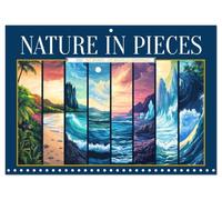 Calendar 2027 · La nature en morceaux | Une année pleine de nature, décomposée en sections et assemblée en art · 11.7" x 16.5" Open Size · CALVENDO Wall Calendar