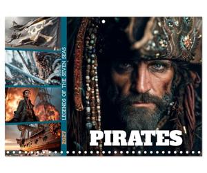 Calendar 2027 · Pirates : Les légendes des sept mers | Cap sur l'aventure · 11.7" x 16.5" Open Size · CALVENDO Wall Calendar