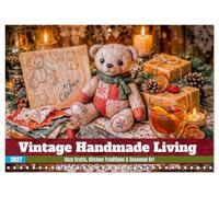 Calendar 2027 · Vintage Handmade Living - Cozy Crafts, Kitchen Traditions | and Seasonal Art · A charming collection of nostalgic handmade moments… · 16.5" x 23.4" Open Size · CALVENDO Wall Calendar