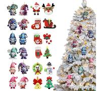 Calendar Advent, 24 Days Christmas Countdown for Home, Versatile Display with Figurine Holiday Decorations for, Adults, Family, Teens, School and Classroom, 12.6x11.42x1.38 Inches