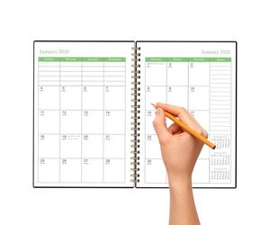 Calendar Planner 2026-2028 - Planner Book Monthly, Coil Binding with 36-Month Tabs Journal for Family Student Teacher Note-Taking | Calendar Planners 2026-2028