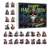 Calendario 'Avvento 2025 | Calendario 'Avvento Halloween 24 Giorni Con Gnomi 2D,Decorazione Spettrale Per La Casa Per Camini Alberi Di Natale Finestre Uffici Negozio Ingresso Festività
