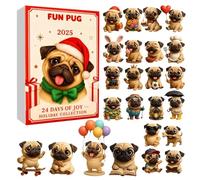 Calendario 'Avvento Natale 2025 - Pendent Cane Da Collezione In Acrilico 2D Con Design Festivo | Idea Regalo Per Figlia, Nipote, Amici, Studenti O Famiglia Da Appendere A Zaino, Astuccio O