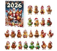 Calendario Conto Alla Rovescia Di Natale Ornamenti 2D In Acrilico Auto