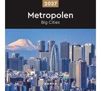 Calendario da muro 30x30 cm big cities 2027