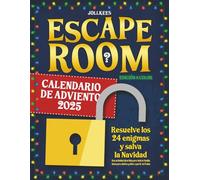 Calendario de Adviento Escape Room: Resuelve los 24 enigmas y salva la Navidad. Una actividad divertida para toda la familia. Ideal para adultos y niños a partir de 8 años (edición a color)