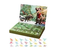 Calendario De Adviento Navideño De Dinosauos - Cuenta Atrás De 24 Días Para Niños, Caja Navideña De Dinosauos Luminosos | Para El Hogar, Escritorio, Ventana, Sala De Estar, Dormitorio U
