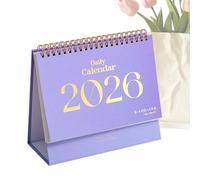Calendario De Escritorio | 9,5x8x1 6cm Planificador De Mesa Con Y 2 Pegatinas,Calendario De Escritorio Para Niñas - Para Trabajo Estudio Escuela Viaje Vacaciones Dormitorio Guardería