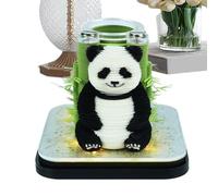 Calendario De Tiempo De Tiempo 2026 - Planificador De Iluminación De Lágrimas De Panda Para Mesas De Noche Y Estantería, Organizador De Escritorio 3D Con Foto De Almohadilla Para Niños, Adultos, Maest