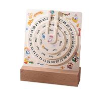 Calendario Lunar - Calendario Perpetuo Circular Antiguo, Pantalla Giratoria de 5 Pulgadas | Metálico Decorativo de Escritorio para Oficina, Hogar, Estudio, Colección de Regalos