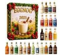 Calendario Per Il Conto Alla Rovescia Di Natale | Pendente In Acrilico 2D,24 Giorni Decorazioni Albero Di Natale Eggnog | Per Casa Parete Finestra Decorazione Festive Invernali Stagionali