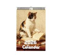 Calendrier 1 calendrier 2026 sur le thème du chat, adapté for vérifier et planifier les dates.