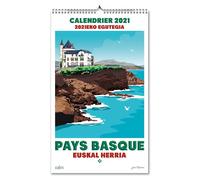 Calendrier 2021 Pays Basque - Jean Navarre - Editions Cairn - broché - Calendrier