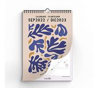 Calendrier 2023 | HappyMots | 16 Mois - Sep. 2022 à décembre 2023 | Format A3 | Calendrier mural | Espace pour écrire et citer Commode, pratique et motivant | Grand calendrier