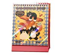 Calendrier 2024-2025 pour enfants, calendrier de table 2025,calendrier de table 2025 avec motif en forme de pain | Calendrier de table à déchirure 2024-2025, calendrier mensuel mignon