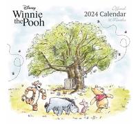 Calendrier 2024 Disney Winnie l'ourson - Agenda mensuel 30 cm x 30 cm, cadeaux Disney pour femmes et hommes, cadeaux Disney pour filles et garçons, calendrier pour enfants - Produit officiel
