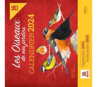 Calendrier 2024 - Les oiseaux de France - Collectif - Metive - broché - Calendrier