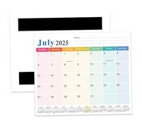Calendrier 2025-2026 10x12in amovible Juillet 2025-Dec 2026 18 mois Calendrier du réfrigérateur magnétique pour la décoration intérieure de bureau