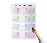 Calendrier 2025-2026 - Affichage Interactif À Écran Tactile Intelligent Pour Les Horaires Familiaux, 29.53x20.87x0.04 Pouces, Grand Calendrier Mural Annuel 2026 | Grand Planificateur De 12 Mois | Mur
