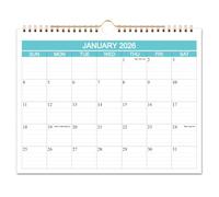 Calendrier 2025-2026 - Calendrier mural d'août 2025 à décembre 2026-2017, calendrier mensuel avec papier épais pour planifier et organiser pour la maison ou le bureau, planificateur de calendrier