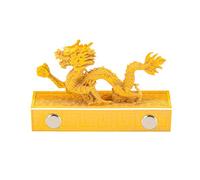 Calendrier 2025 3D, calendrier artistique 3D, bloc-notes 3D, calendrier 2025, calendrier artistique dragon doré, calendrier hebdomadaire, bloc-notes, calendrier de bureau créatif, cadeaux décoratifs