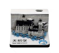 Calendrier 2025 à détacher, bloc-notes 3D, château de cygne gris, idéal pour décorer des ornements ou offrir des cadeaux à vos proches