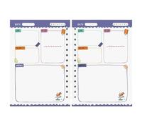 Calendrier 2025 - Agenda annuel - 15,2 x 20,3 cm - Planificateur hebdomadaire flexible - Papier épais - Reliure solide à double fil pour la maison