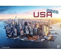 Calendrier 2025 aux États-Unis - Pays des possibilités illimitées - Format A3 (environ 42 cm x 30 cm)