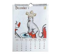 Calendrier 2025 avec chats médiévaux laids | Calendrier amusant avec chats médiévaux étranges | Calendrier mural mensuel 2025 | Calendrier amusant avec chats médiévaux moches