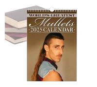 Calendrier 2025 Avec Coupe Cheveux Mulets, Calendrier Mural Dessin, Planning 2025, Hilarious Hair Style Calendar 2025 Planner Pour La Décoration Murale