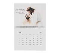 Calendrier 2025 avec verset de la Bible - Calendrier mensuel chrétien | Planificateur - Décoration murale à suspendre, mots intemporels de la Bible pour guider, réconforter et inspirer pour les