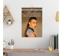 Calendrier 2025 | Calendrier Mural 2025 | Calendrier 2025 Avec Coupe Cheveux Mulets | Calendrier De Mulets De 12 Mois | Hair Style Calendar 2025 Pour La Planification Et L'organisation