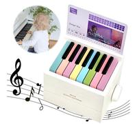 Calendrier 2025 de la chanteuse Olivia Rodrigo avec piano - Calendrier de bureau 2025 avec 52 semaines de feuilles de musique, excellent cadeau pour la famille et les amis (blanc)