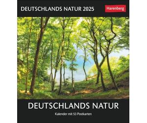Calendrier 2025 de la nature de l'Allemagne avec 53 cartes postales : les plus beaux paysages dans un calendrier de table : cartes postales à collectionner et ... Allemagne (calendrier de cartes
