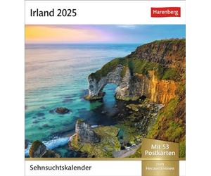 Calendrier 2025 Irlande Semainier avec 53 cartes postales : voyage dans un calendrier photo à poser. Les plus beaux paysages d'Irlande... à suspendre (calendrier touristique Harenberg)