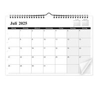 Calendrier 2025 mural 2025 pour la maison et le bureau 2025 à 2026 juin, calendrier mural A4 paysage, calendrier mensuel 2025