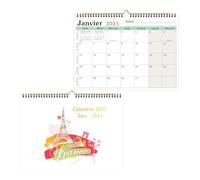 Calendrier 2025 Mural - Calendrier Familial 2025 Français au format 31 * 21cm - Organisateur Familial Planificateur Mural Calendrier Janv.2025 - Dec. 2025 - Grand Calendrier de Bureau mensuel 2025