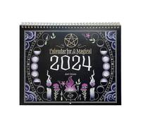 Calendrier 2025 Mural Sorcière - Magique Planification - Noir