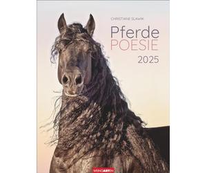 Calendrier 2025 Poésie des chevaux : calendrier avec de belles photos et citations de chevaux Calendrier mural de Christiane Slawik 34 x 44 cm portrait (calendrier animal jardin vignoble)