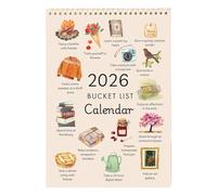 Calendrier 2026,2026 Liste À Faire Décoration D'Intérieur Aquarelle - Calendrier De Bureau 12 Mois Avec Rappel,Pour Planning Vacances Notes À Faire Anniversaire Cuisine Salle De Classe Salon Dortoir